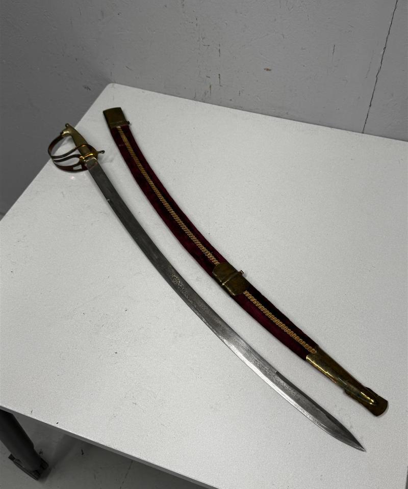 Rustiikki miekka messinki otin