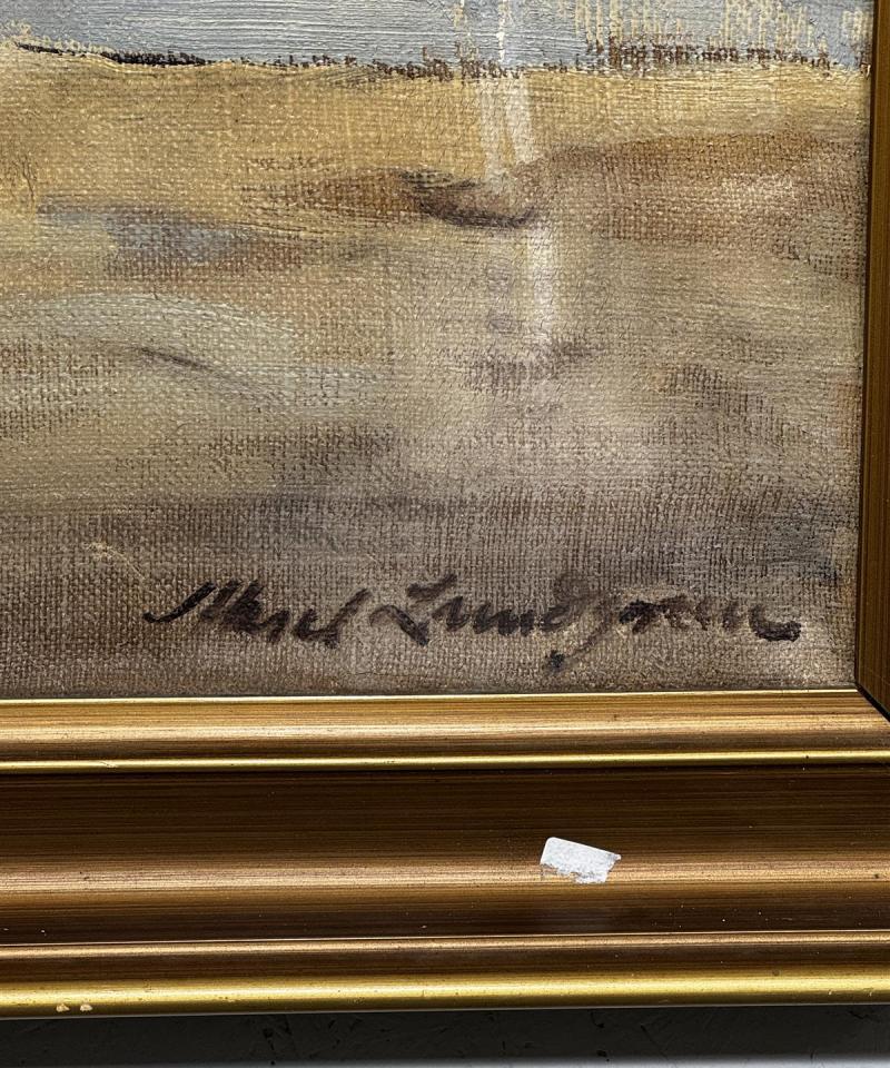 Taulu öljyväri merimaisema Aksel Lundgren