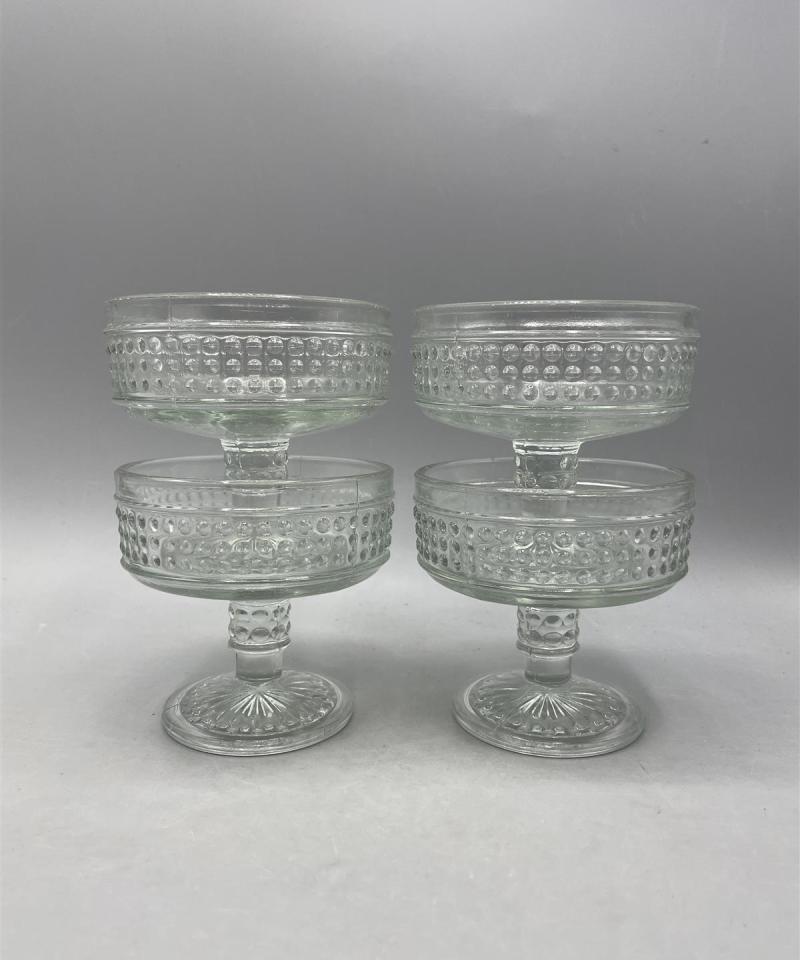 Riihimäen lasi Barokki annosmalja 4kpl, Erkkitapio Siiroinen