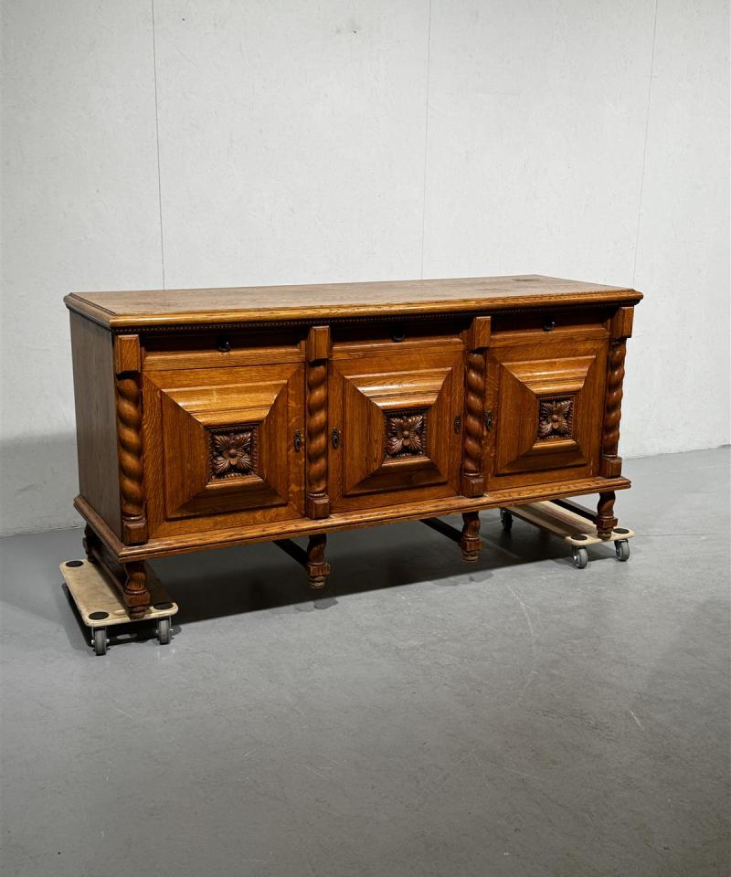 Vintage tammipuu senkki