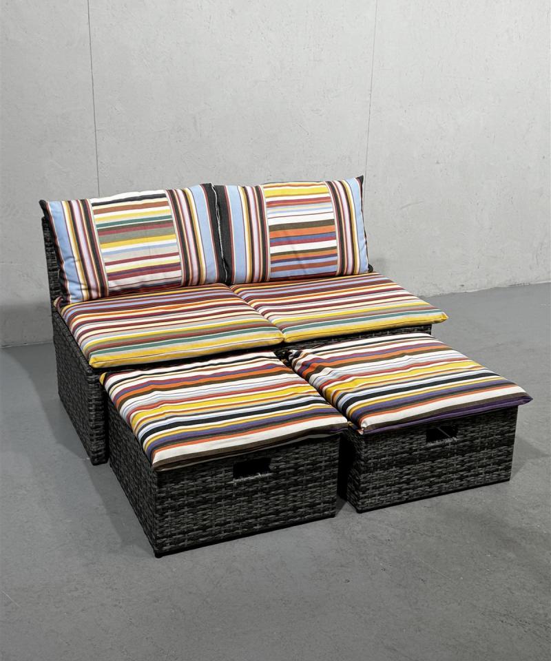 Polyrottinki puutarhasohva