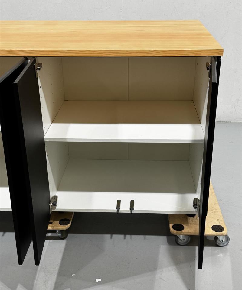 Keittiösaareke puutasolla 164x90 alakaapit