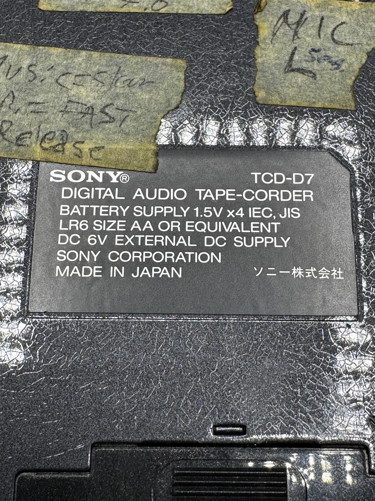 Sony DAT Walkman TCD-D7