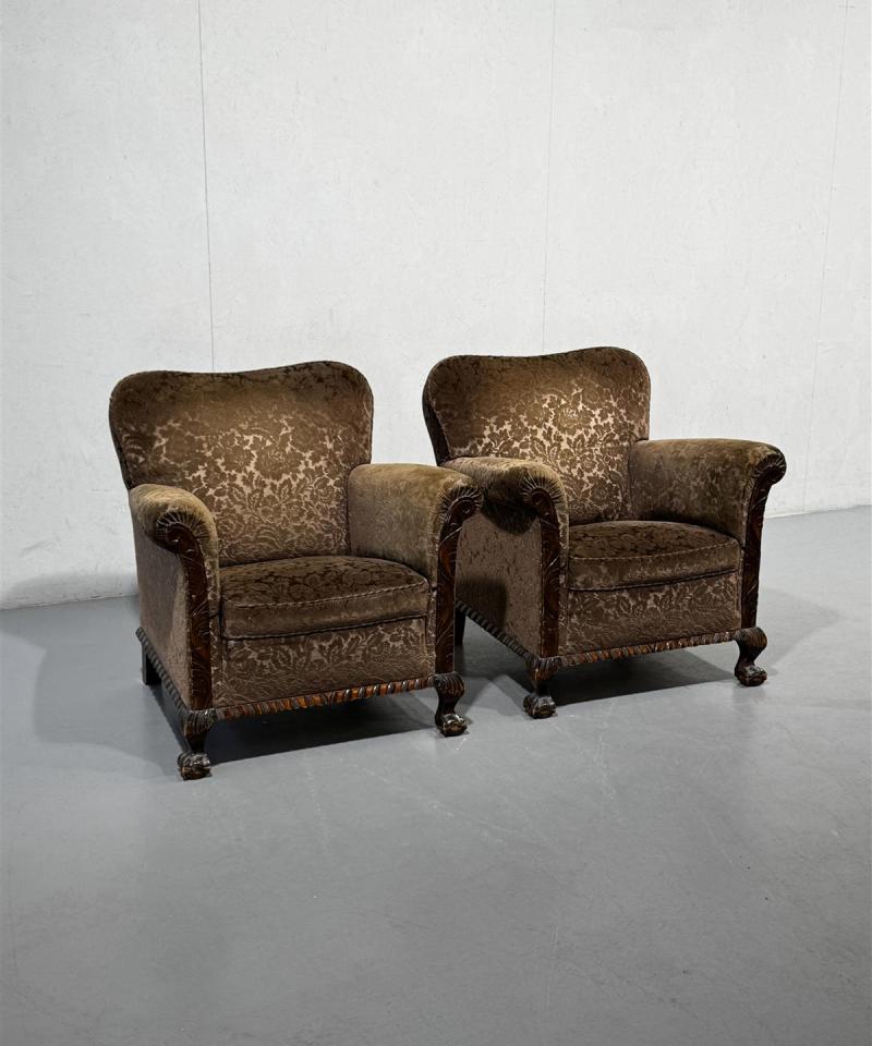 Chippendale nojatuolit (2kpl) vakosametti