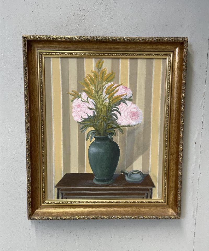 Taulu Kukka-asetelma öljyväri, Heikkinen