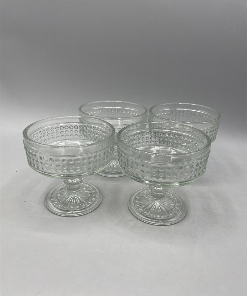 Riihimäen lasi Barokki annosmalja 4kpl, Erkkitapio Siiroinen