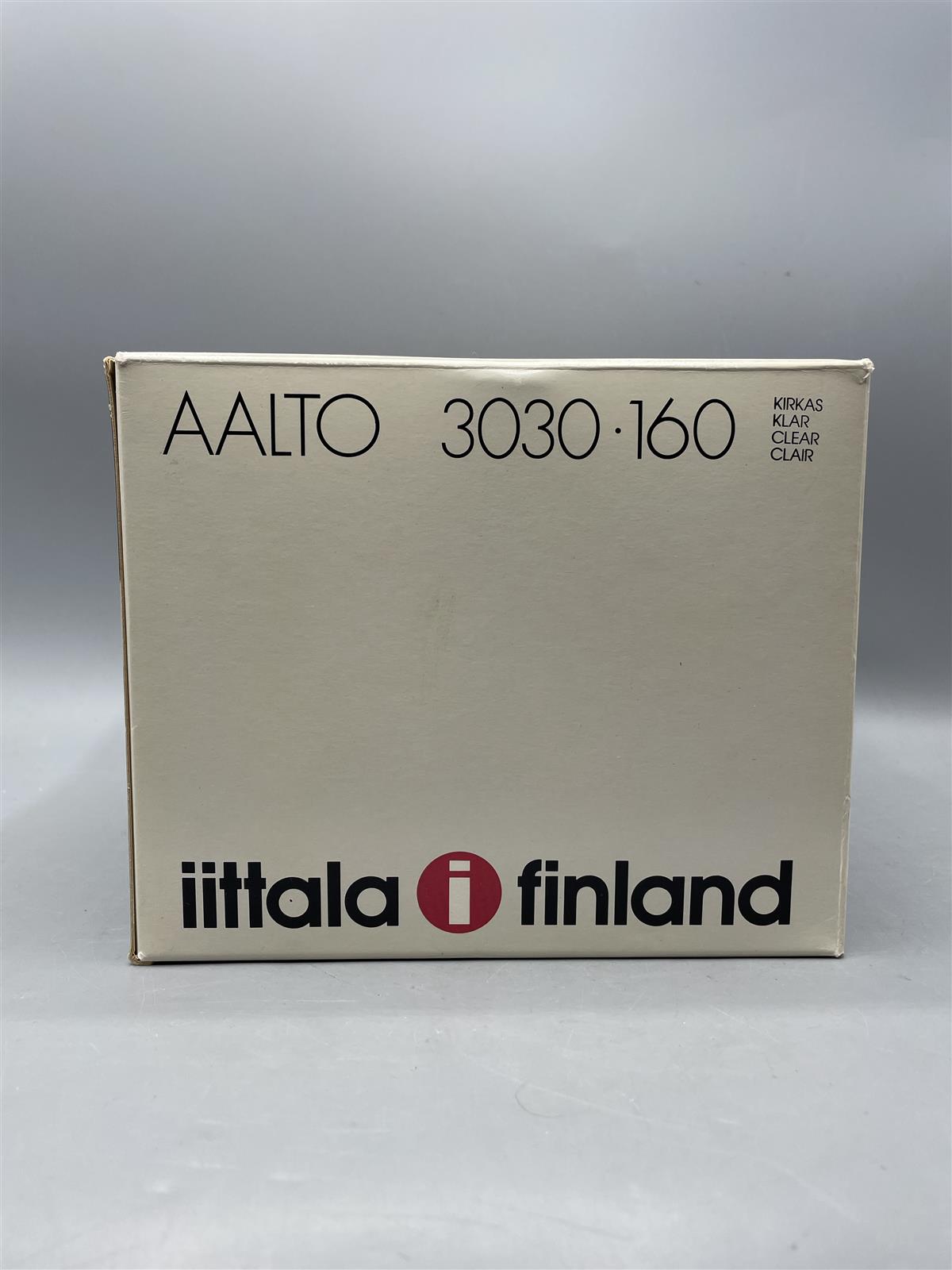 Iittala Aalto 3030 maljakko kirkas 160mm, Alvar Aalto
