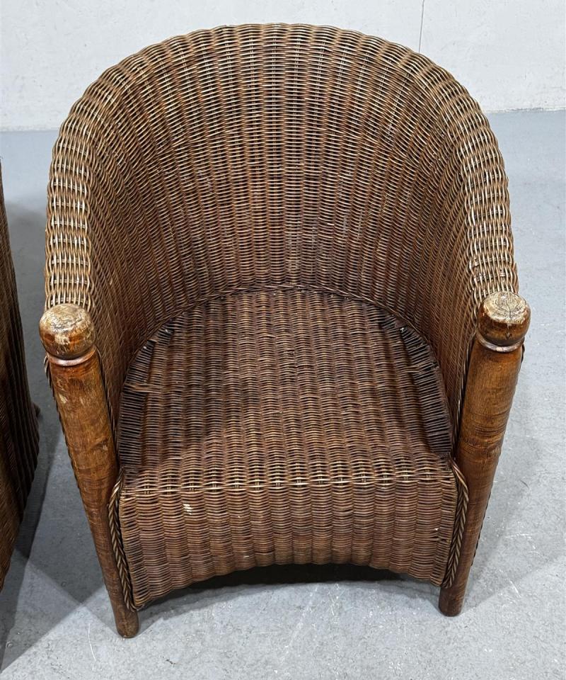 Vintage rottinki tuoli (2 kpl)