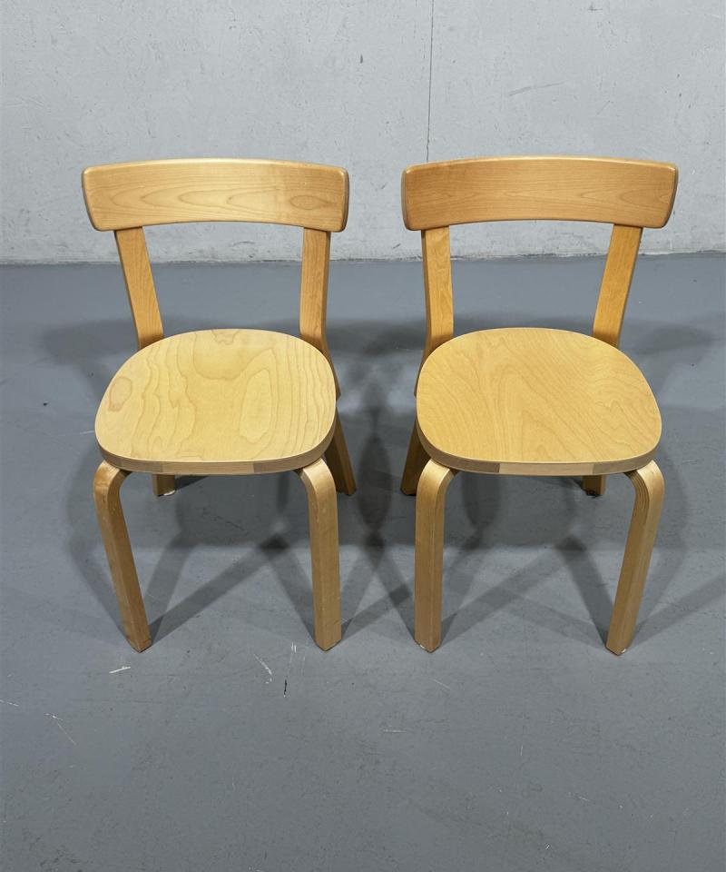 Artek 69 tuoli Alvar Aalto (2kpl)