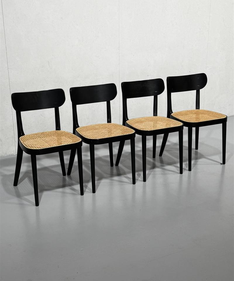 Jysk Faurholt tuolit (4kpl) musta rottinki