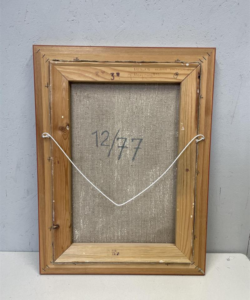 Taulu maisema öljyväri, Jaakko Ahopalo 1977