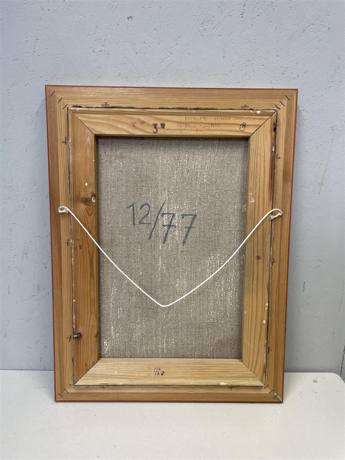 Taulu maisema öljyväri, Jaakko Ahopalo 1977