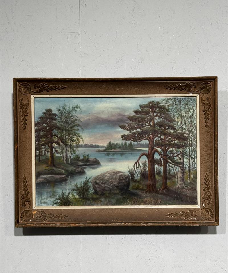 Taulu öljyväri maisema J V Pajala -50