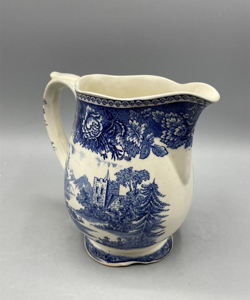 Arabia sininen Maisema maitokannu kaadin AS-malli