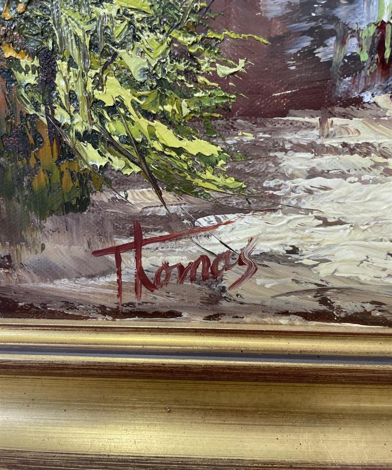 Taulu Maisema öljyväri, Thomas