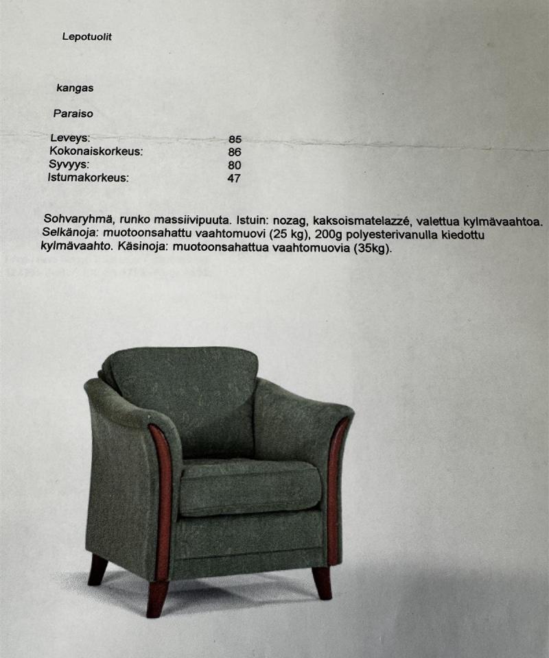 Bröderna Anderssons nojatuolit (2kpl) sininen