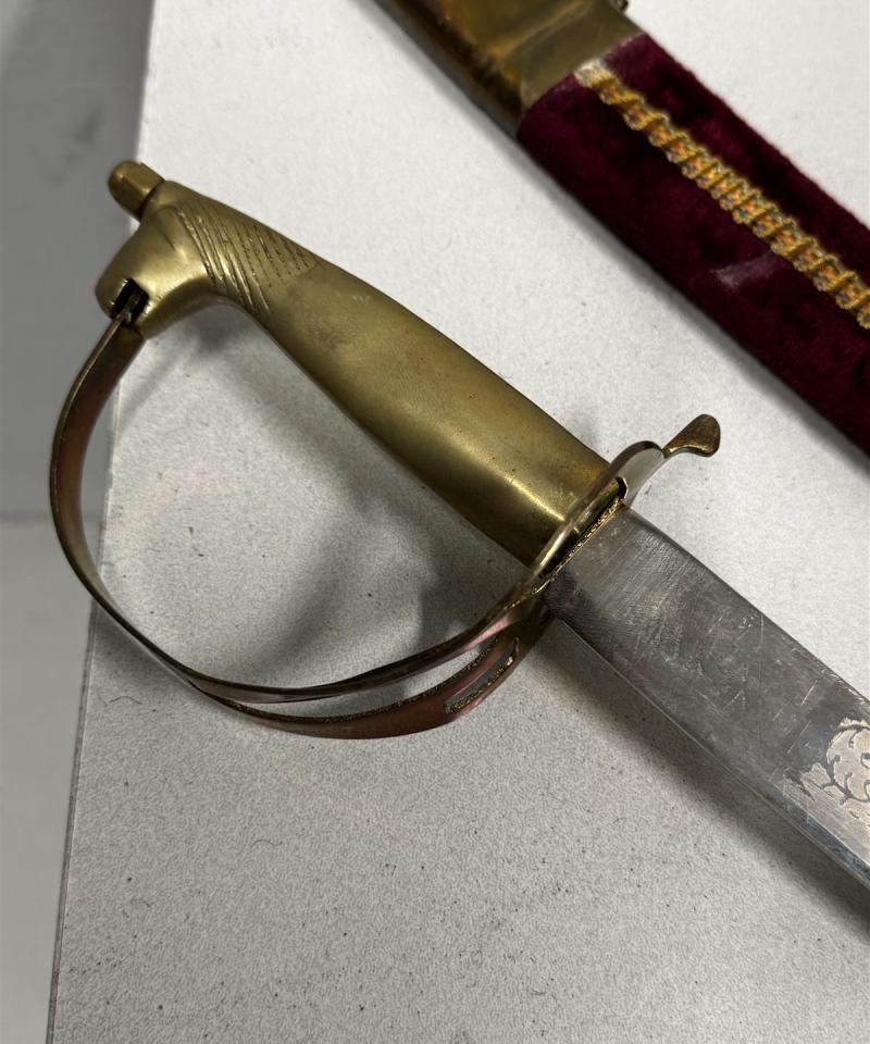 Rustiikki miekka messinki otin