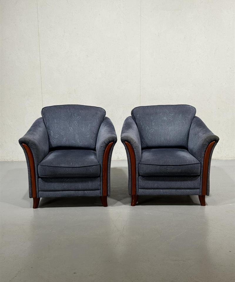 Bröderna Anderssons nojatuolit (2kpl) sininen