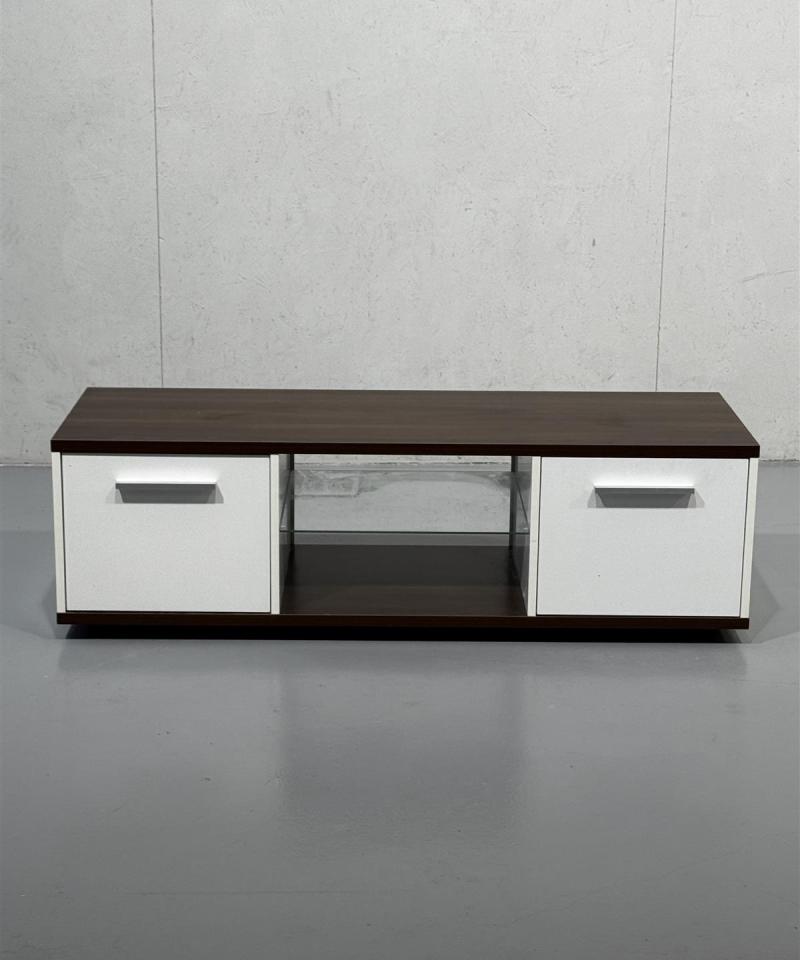 TV-taso ruskea-valkoinen 125cm