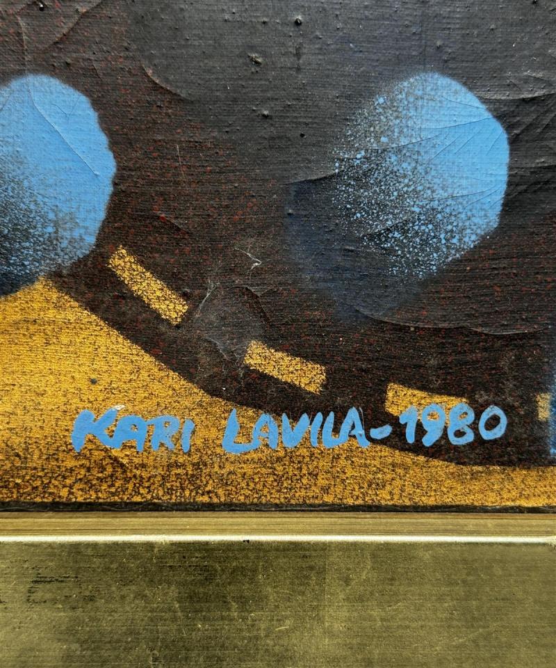 Taulu abstrakti öljyväri Kari Lavila