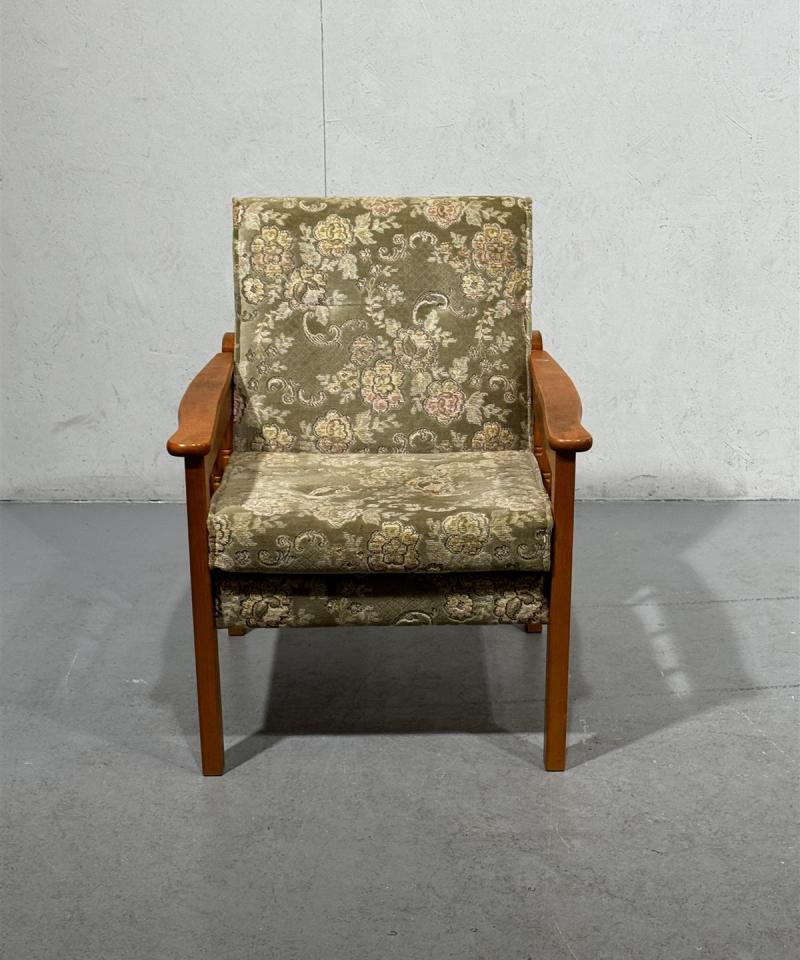 Vintage nojatuoli puurunko