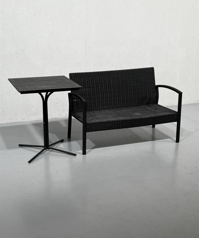 Ulkokalustesetti sohva ja pöytä