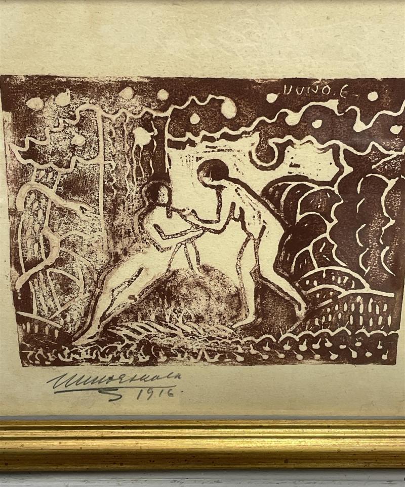 Taulu Puupiirros, Uuno Eskola 1916