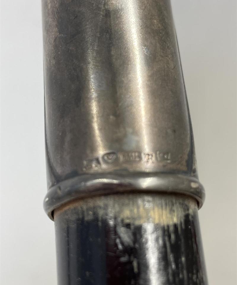 Vintage Kävelykeppi hopea (H813) kahvalla