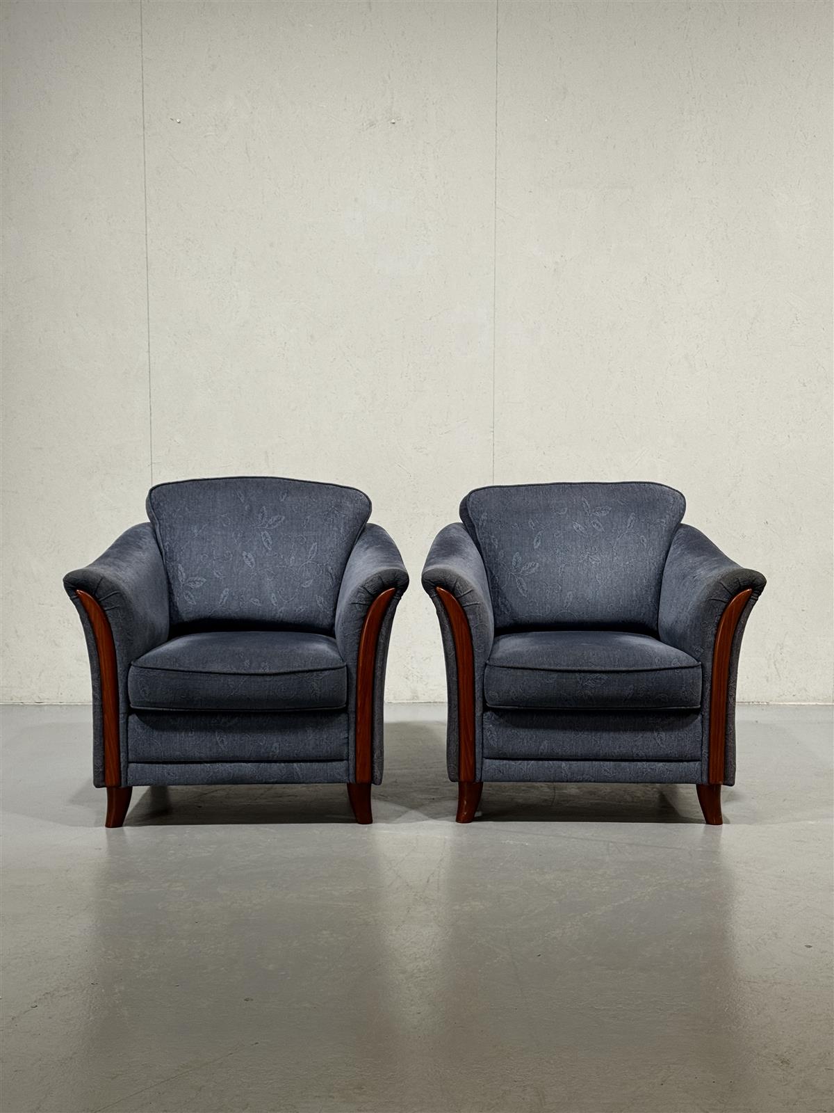 Bröderna Anderssons nojatuolit (2kpl) sininen