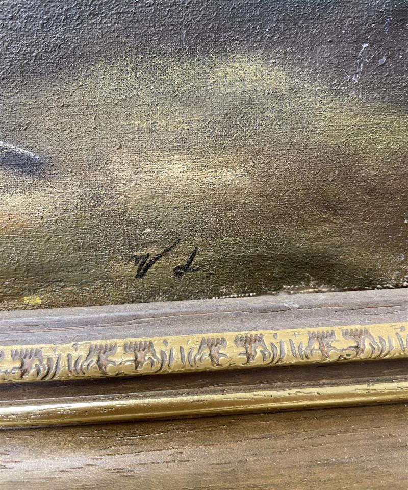 Taulu maisema öljyvärimaalaus, VL