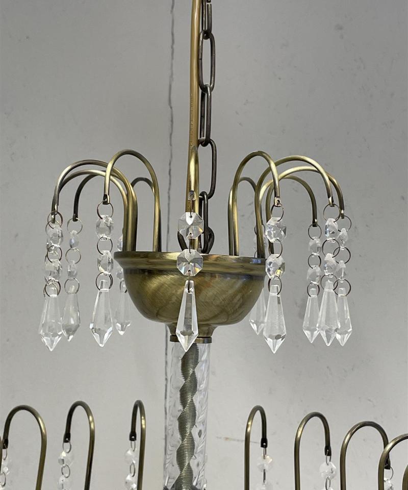 Virvatuli kattokruunu kristalli