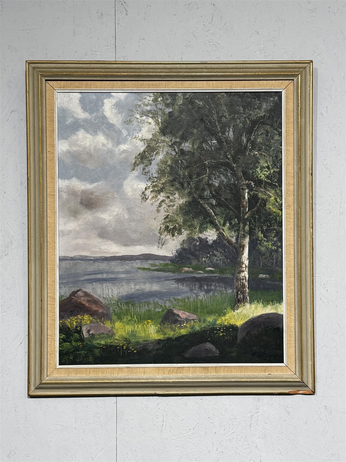 Taulu öljyväri maisema O Rovio