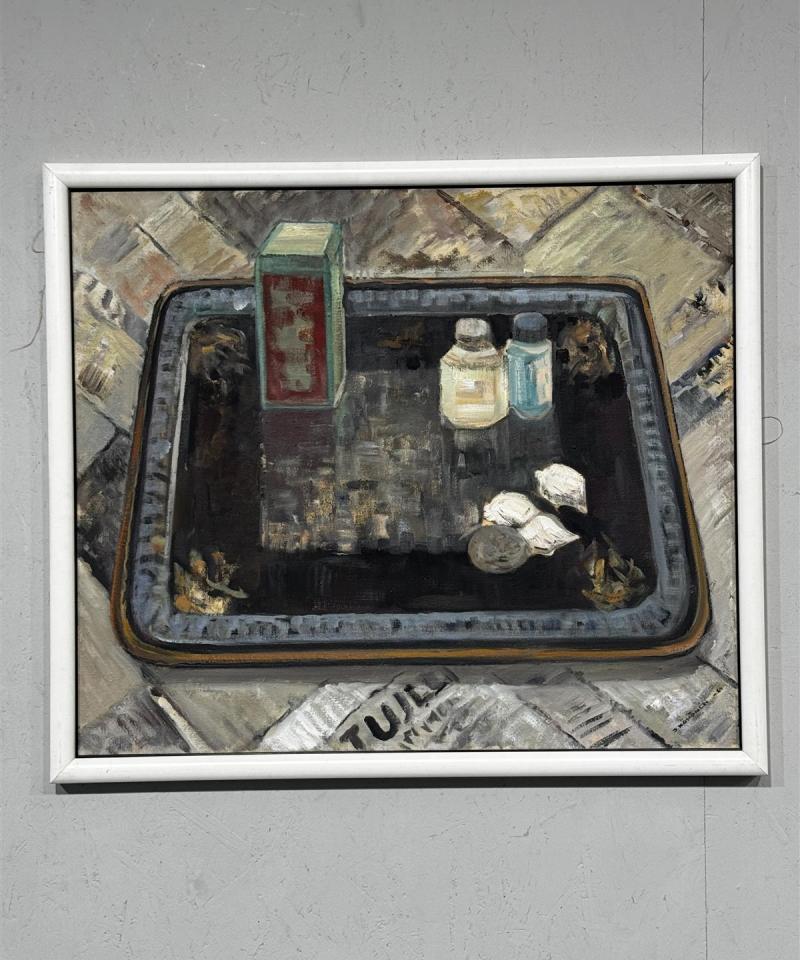 Taulu "tarjotin" öljymaalaus Seppo Könönen