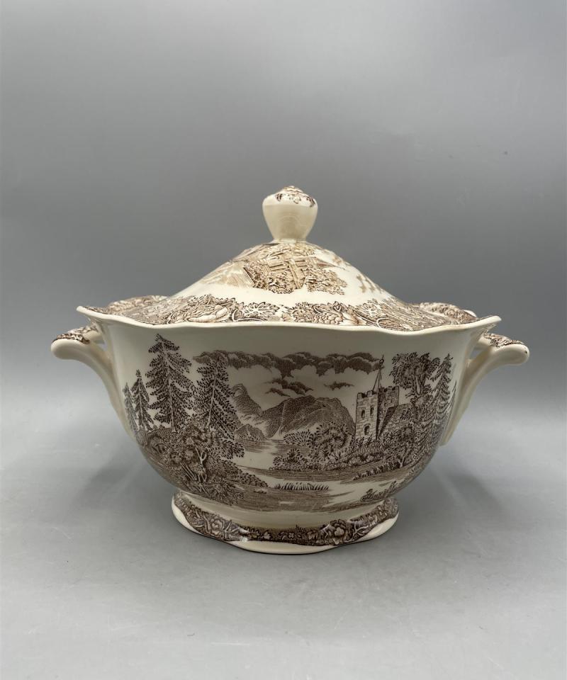 Arabia Maisema ruskea soppakulho