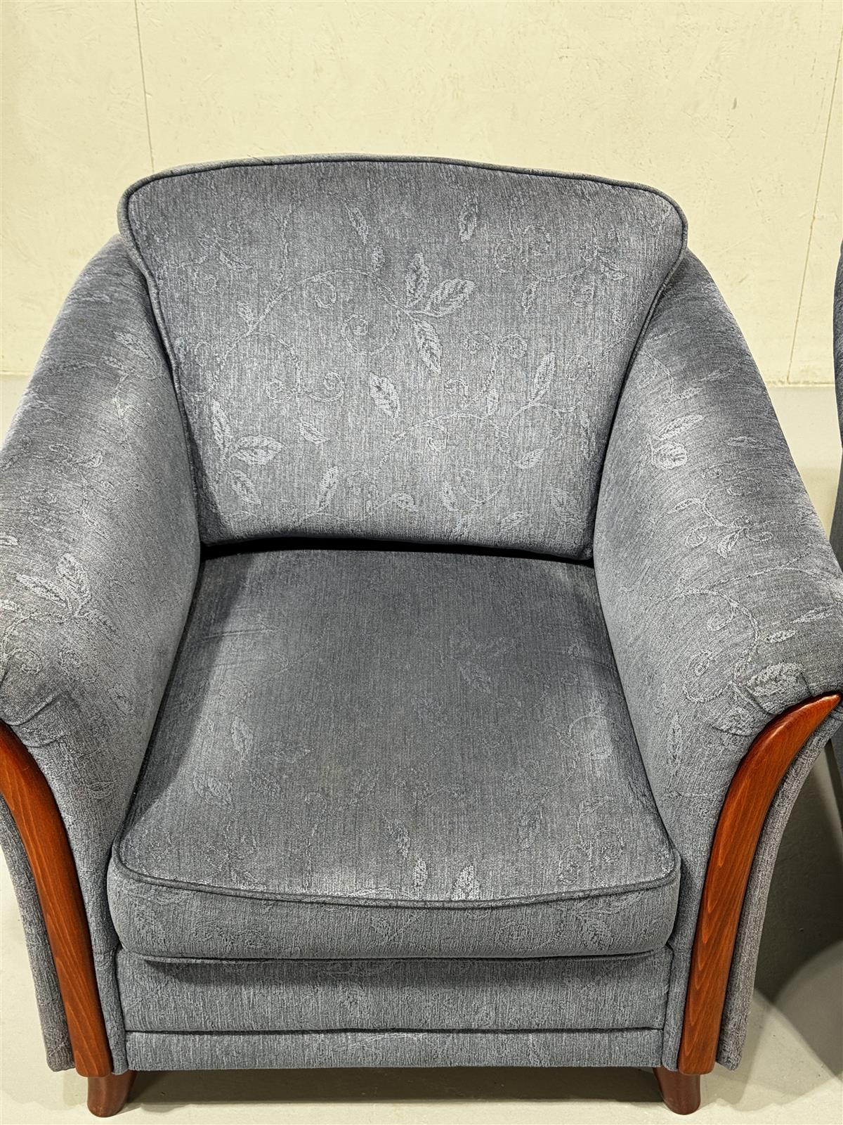 Bröderna Anderssons nojatuolit (2kpl) sininen