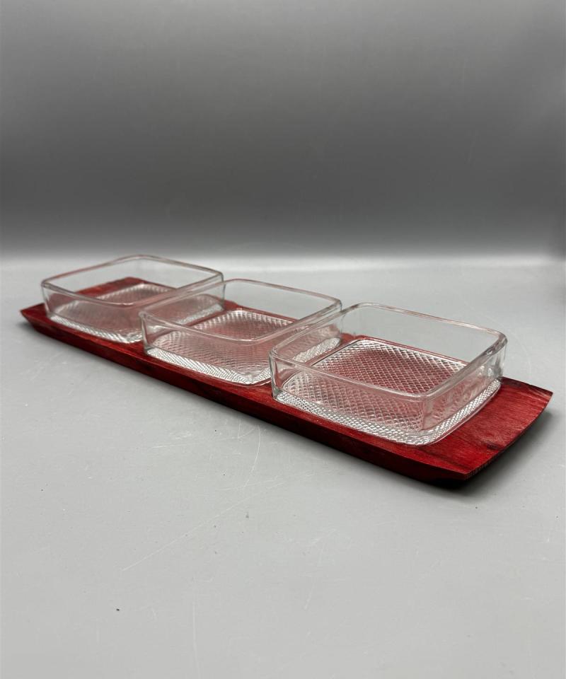 Vintage lasinen tarjoilusetti Saksa