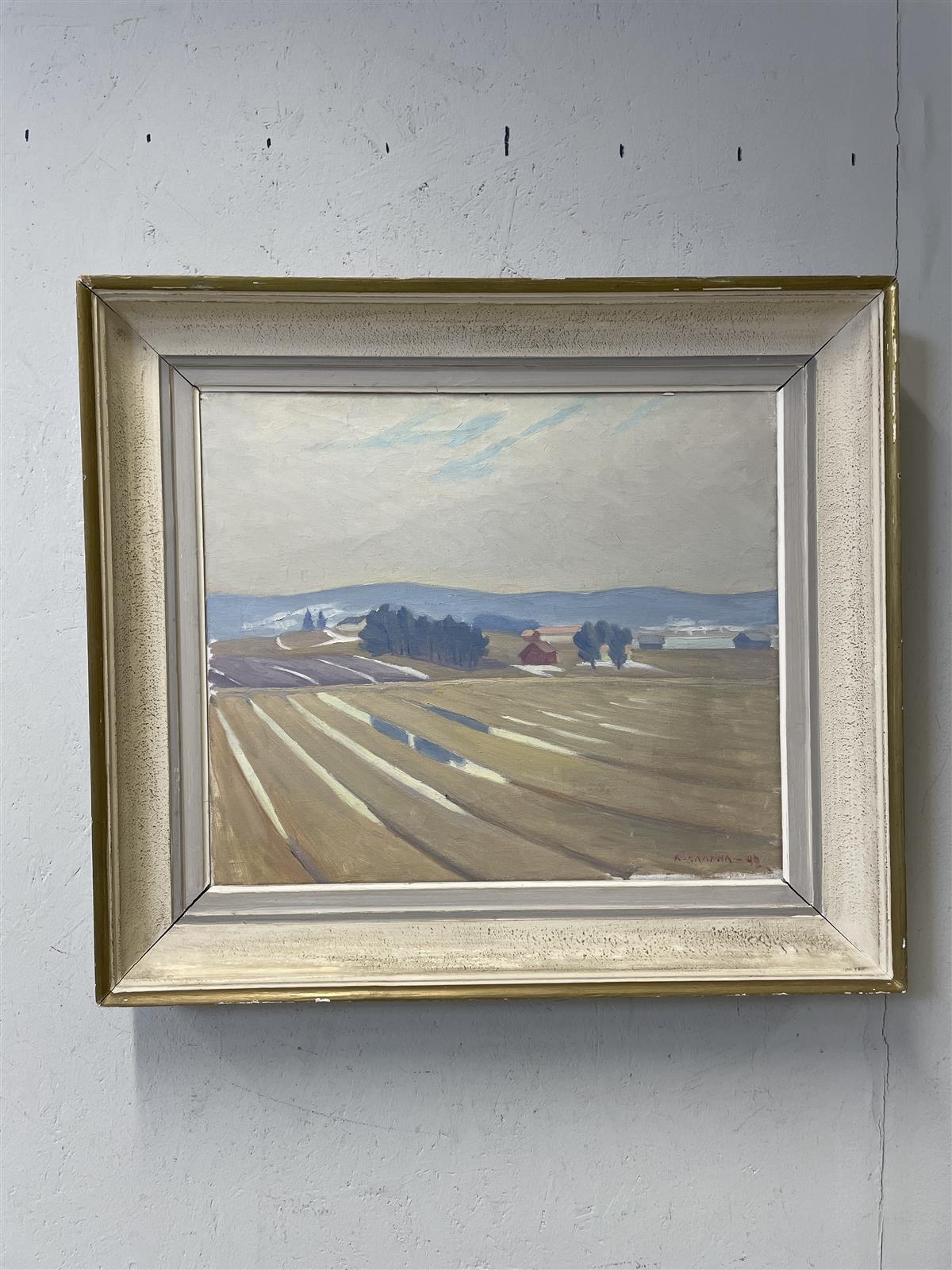 Taulu öljyväri maisema, Kalle Kaarna 1942