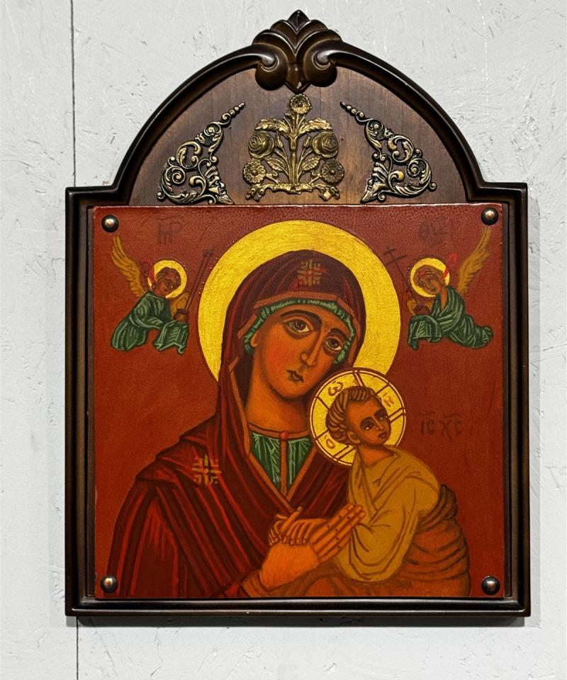 Ikonitaulu Neitsyt Maria ja Jeesus Juhani Lehti