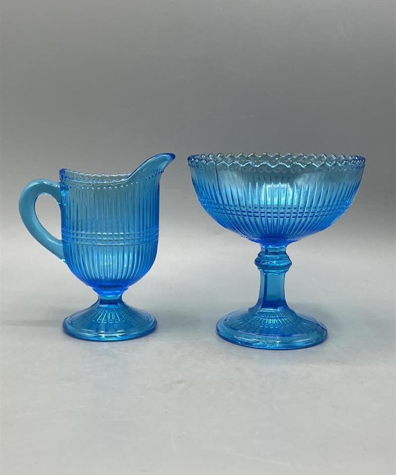 Nuutajärvi sokerikko ja kermakko, turkoosi