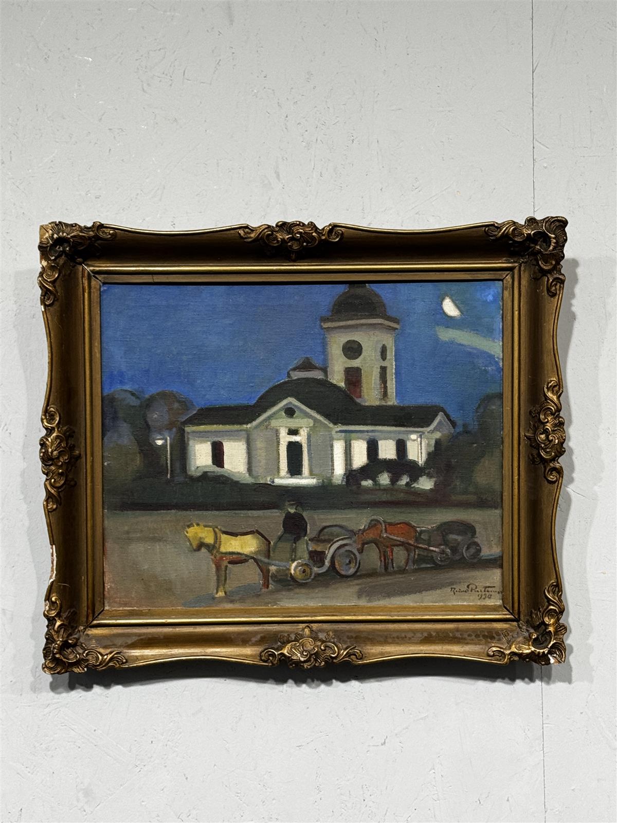 Taulu öljyvärimaalaus Reino Partanen 1930