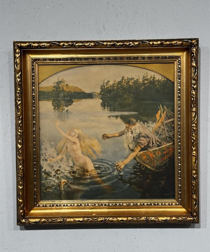 Taulu painokuva Kalevala kultaraamit