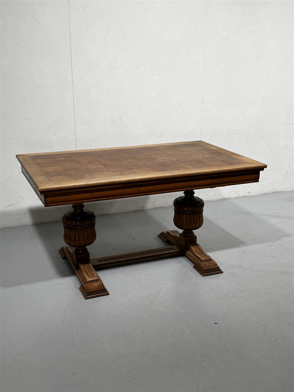 Rustiikki ruokapöytä 147x91cm levitettävä