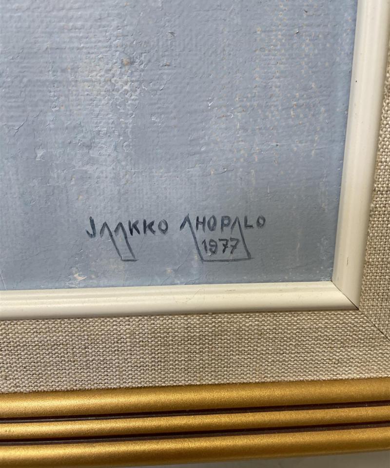 Taulu maisema öljyväri, Jaakko Ahopalo 1977