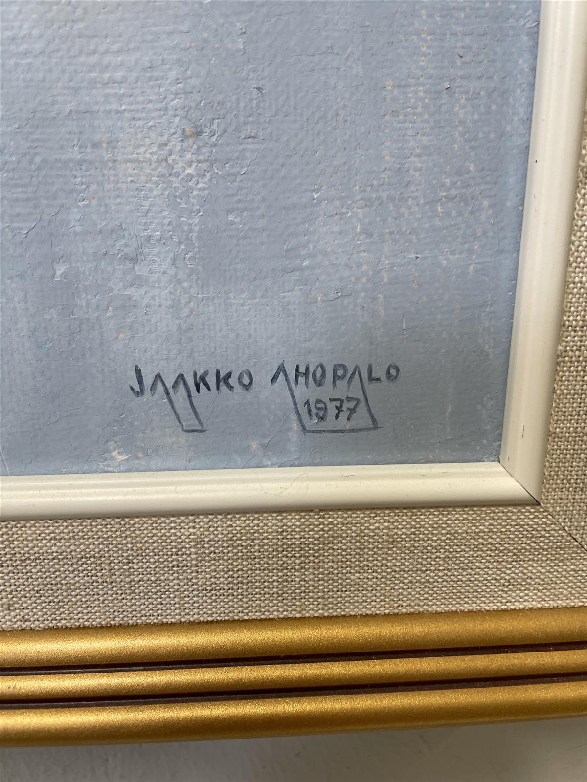 Taulu maisema öljyväri, Jaakko Ahopalo 1977