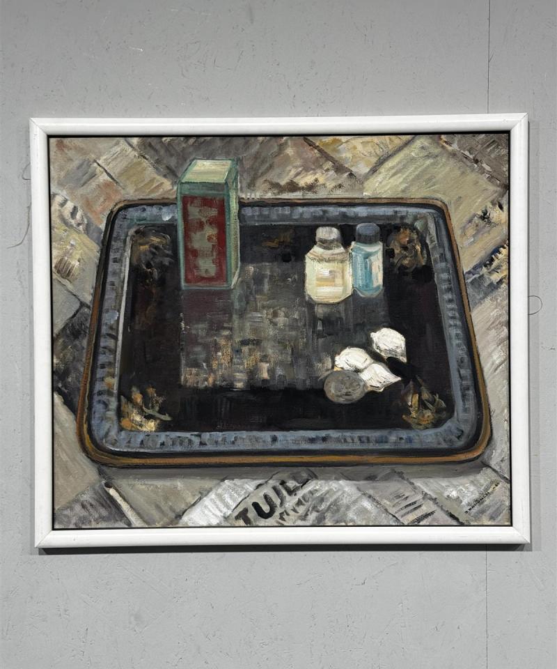 Taulu "tarjotin" öljymaalaus Seppo Könönen