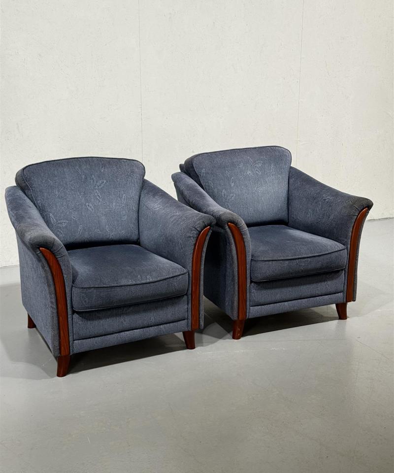 Bröderna Anderssons nojatuolit (2kpl) sininen