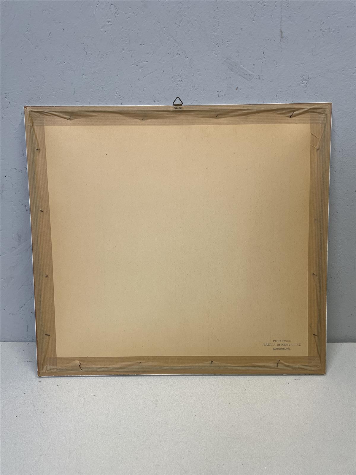 Taulu ”Punainen tupa” vesiväri, signeerattu