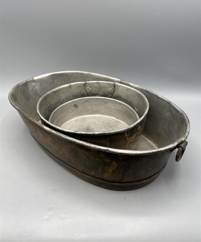 Vintage metalli astiat 3kpl