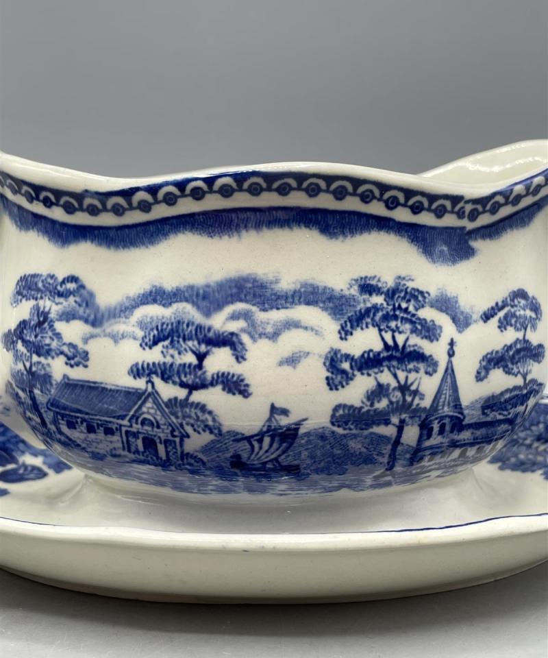 Arabia sininen Maisema kastikekaadin