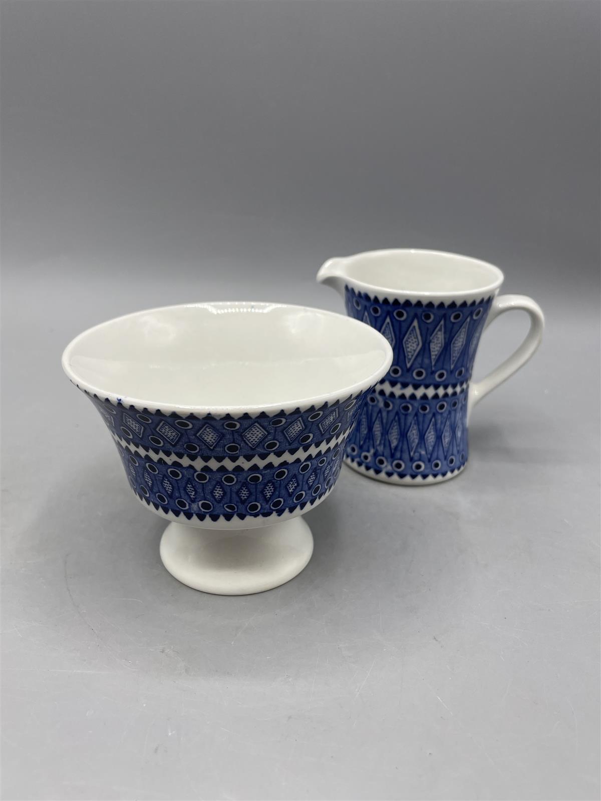 Arabia Lobelia sokerikko ja kermakko, Raija Uosikkinen